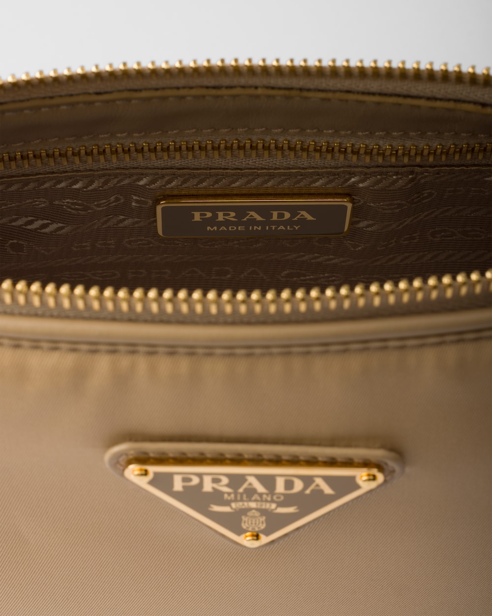 Small Re-Nylon and Leather Shoulder Bag - Image 3